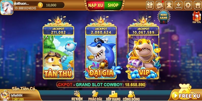 Sức hấp dẫn của game bắn cá xu vàng 777